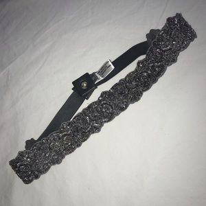 Anthropologie Sparkle Elastic Belt
